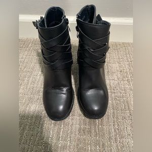 Black ankle boots